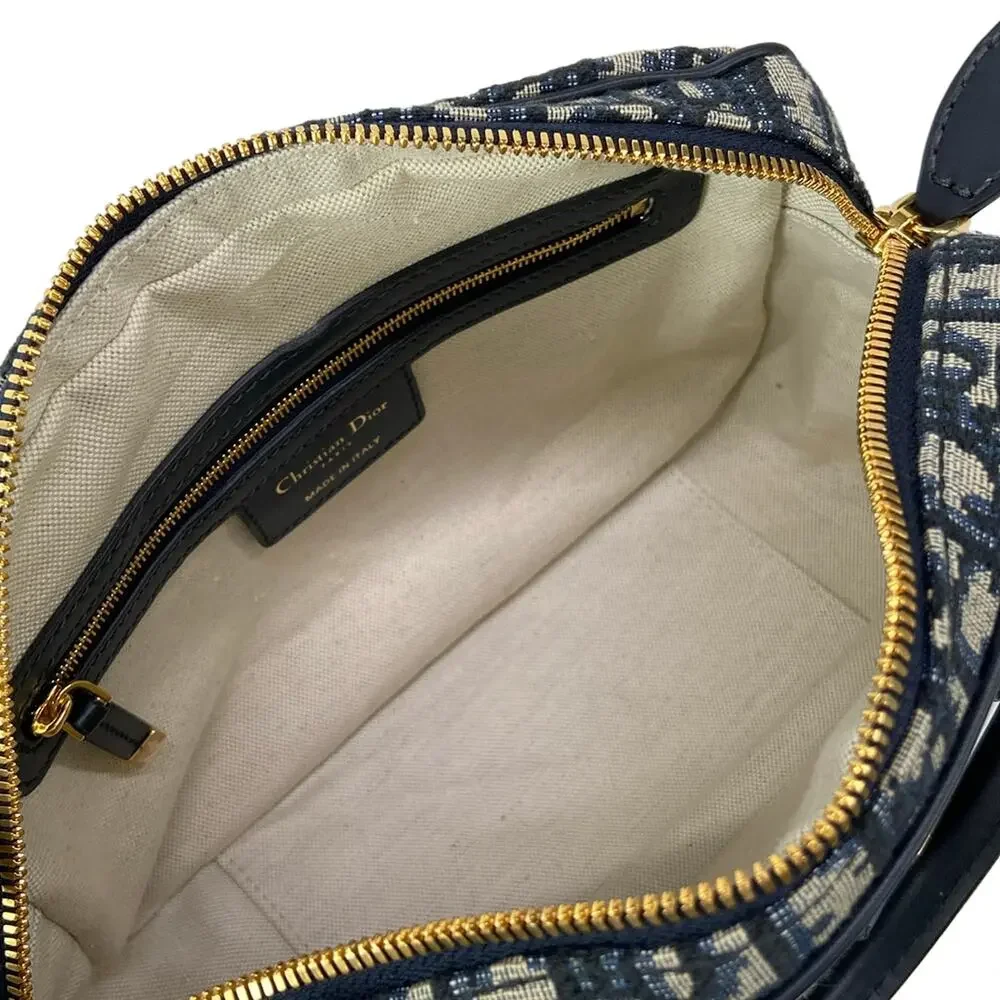 Christian Dior Handbag Dark Navy White